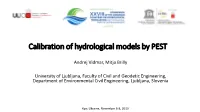Calibration of Hydrological Models by PEST