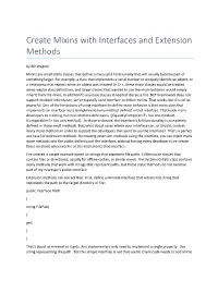 Create Mixins with Interfaces and Extension Methods by Bill Wagner