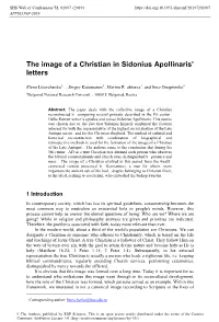 The Image of a Christian in Sidonius Apollinaris' Letters