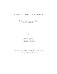 Computational Transonics