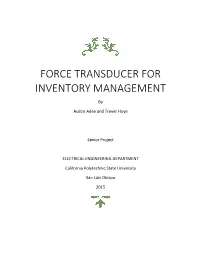 Force Transducer for Inventory Management