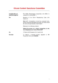 Ofcom Content Sanctions Committee