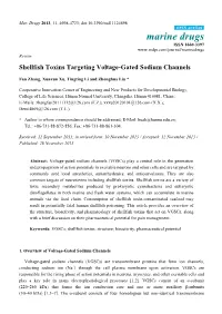 Shellfish Toxins Targeting Voltage-Gated Sodium Channels