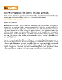 How Satyagraha Still Drives Change Globally