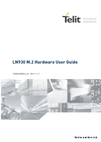 LN930 M.2 Hardware User Guide