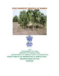 Post-Harvest Profile of Mango