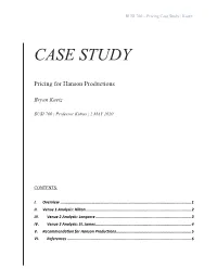 Pricing Case Study | Kaetz