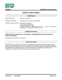 Safety Data Sheet