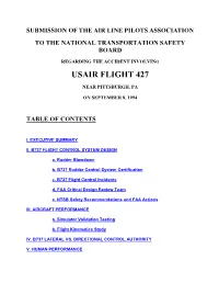 Usair Flight 427