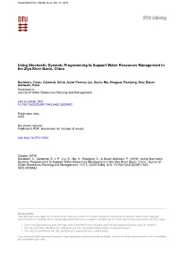 Using Stochastic Dynamic Programming to Support Water Resources Management in the Ziya River Basin, China