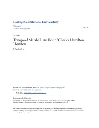 An Heir of Charles Hamilton Houston J