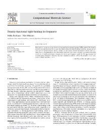 Density-Functional Tight-Binding for Beginners