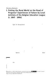 Experiences of Failure by Local Activists of the Belgian Education League (C