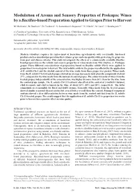 Modulation of Aroma and Sensory Properties of Prokupac Wines by a Bacillus-Based Preparation Applied to Grapes Prior to Harvest
