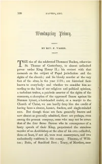 Warre, F, Woodspring Priory, Part II, Vol 4