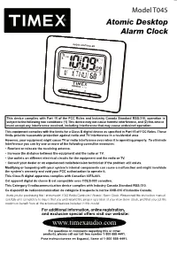 Atomic Desktop Alarm Clock