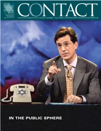 IN the PUBLIC SPHERE Contact from the EDITOR