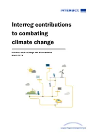 Interreg Contributions to Combating Climate Change