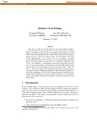 Intrinsic Chess Ratings 1 Introduction