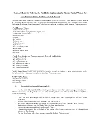 Clery Act Hierarchy Following the Final Rules Implementing the Violence Against Women Act