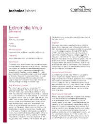 Ectromelia Virus (Mousepox)