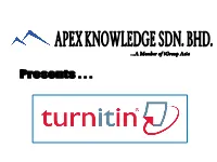 Turnitin Is a Suite of Tools (Writecycle)