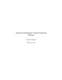 Advanced Geodynamics: Fourier Transform Methods