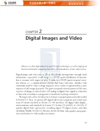 Digital Images and Video