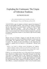 Exploding the Continuum: the Utopia of Unbroken Tradition