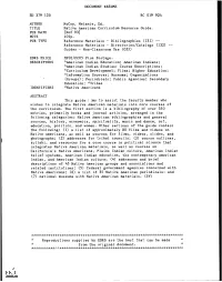 Native American Curriculum Resource Guide. PUB DATE [Novi 93] NOTE 101P