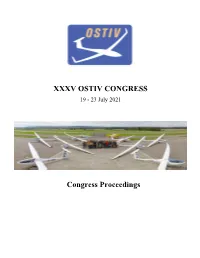 OSTIV Proceedings 2021