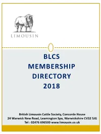 Blcs Membership Directory 2018