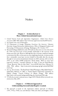 Chapter 1 an Introduction to Three Global Environmental Issues 1