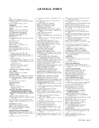 General Index