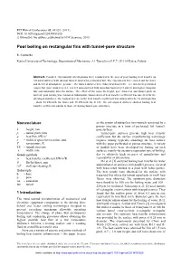 Pool Boiling on Rectangular Fins with Tunnel-Pore Structure