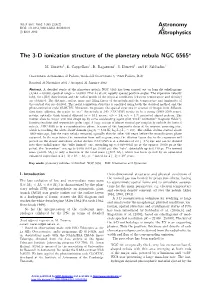 The 3-D Ionization Structure of the Planetary Nebula NGC 6565