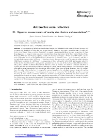 Astrometric Radial Velocities