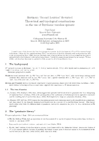 Brythonic “Second Lenition” Revisited: Theoretical and Typological Considerations on the Rise of Brythonic Voiceless Spirants