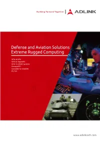 Defense and Aviation Solutions Extreme Ruggedcomputing