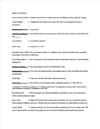 Masters of Architects Marcus Vitruvius Pollio 1. Presents a Classification Of