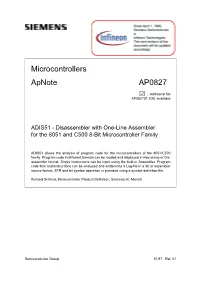Microcontrollers Apnote AP0827