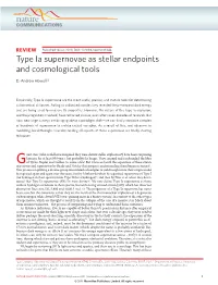 Type Ia Supernovae As Stellar Endpoints and Cosmological Tools