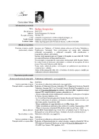 C Curriculum M Vitae Stefano Sam Mpaolesi