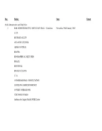 Folder Title List