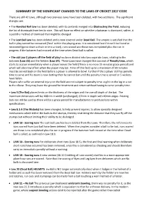Summary of the Key Changes to Laws 2017 V2.Pdf