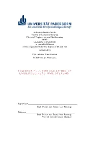 Towards Full Virtualization of Embedded Real-Time Systems