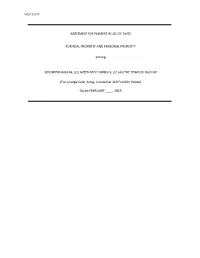 Agreement for Payment in Lieu of Taxes for Real