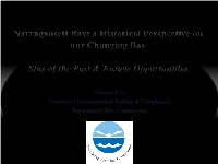 Ecosystem Based Evaluation of Sustainable Solutions for Upper Narragansett