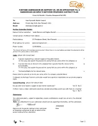 Further Submission in Support Of, Or in Opposition To, a Submission on Npdc’S Notified Proposed District Plan