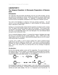 LABORATORY 9 the Grignard Reaction: a Microscale Preparation